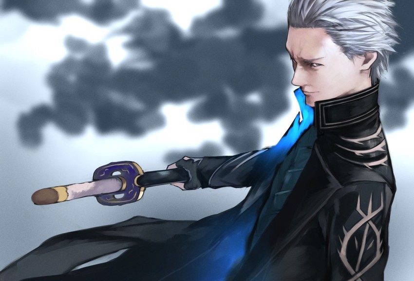 vergil (devil may cry and 1 more) drawn by yoshio_(55level)