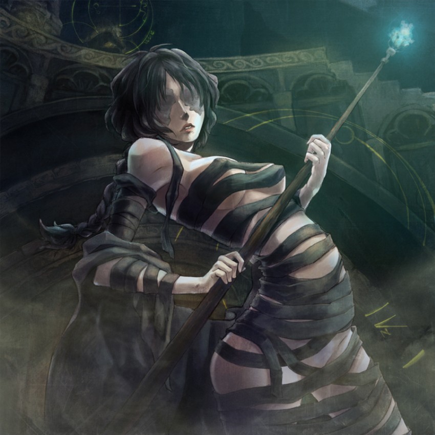 maiden in black and patches (demon's souls) drawn by yori_(pixiv257595)