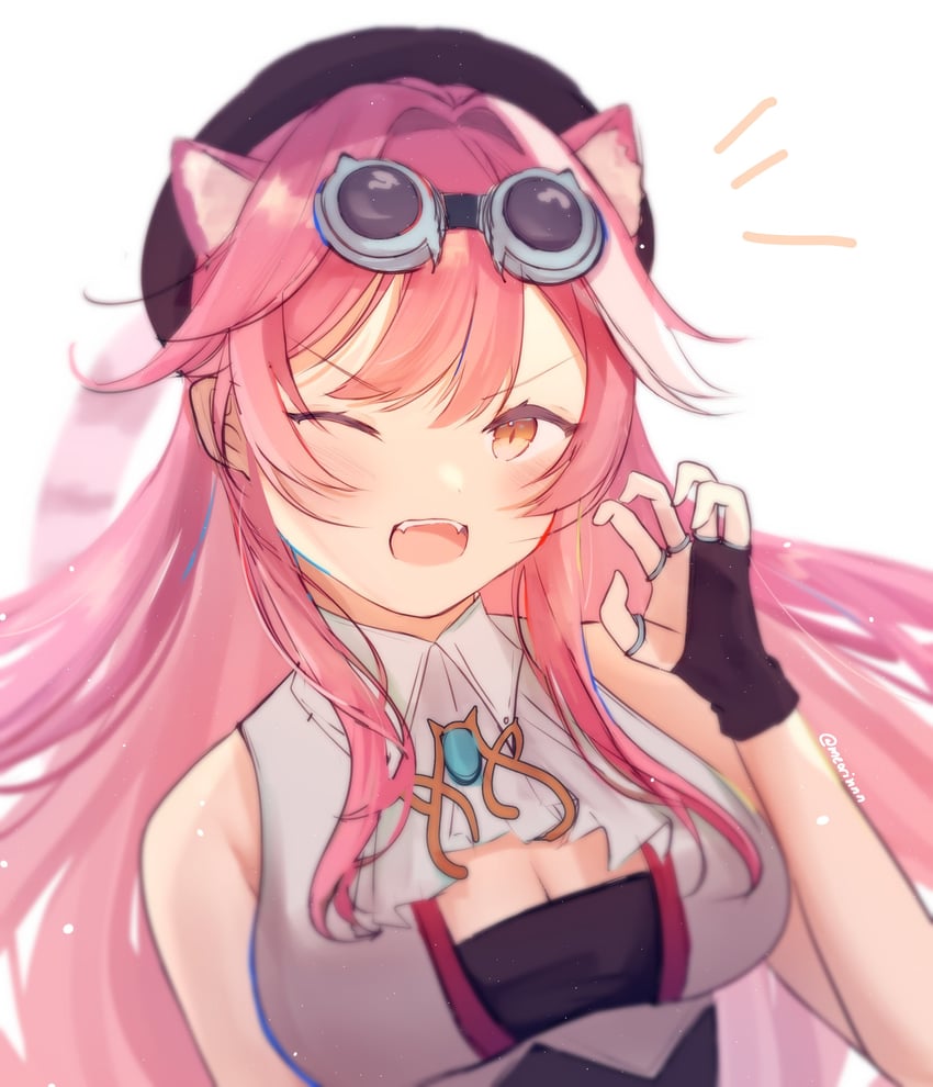 raora panthera (hololive and 1 more) drawn by meorinnn