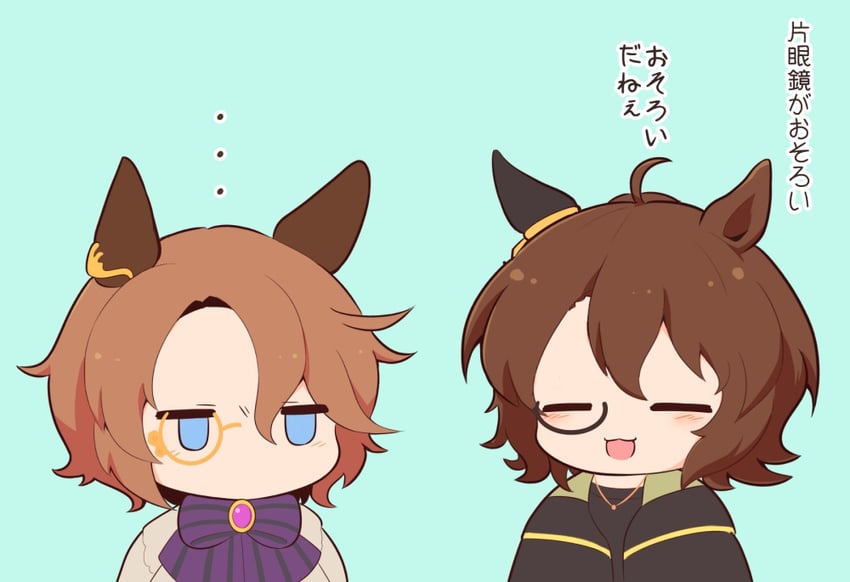 agnes tachyon and narita taishin (umamusume) drawn by gomashio_(goma_feet)