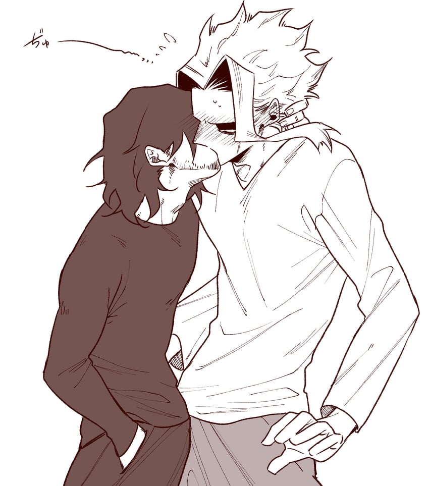 aizawa shota and yagi toshinori (boku no hero academia) drawn by biru_(k22_t20)