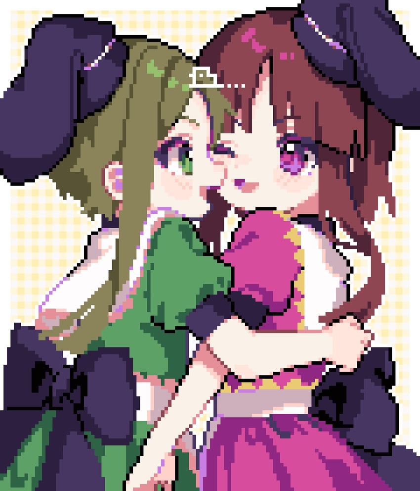 nishida satono and teireida mai (touhou) drawn by ahiru_tokotoko