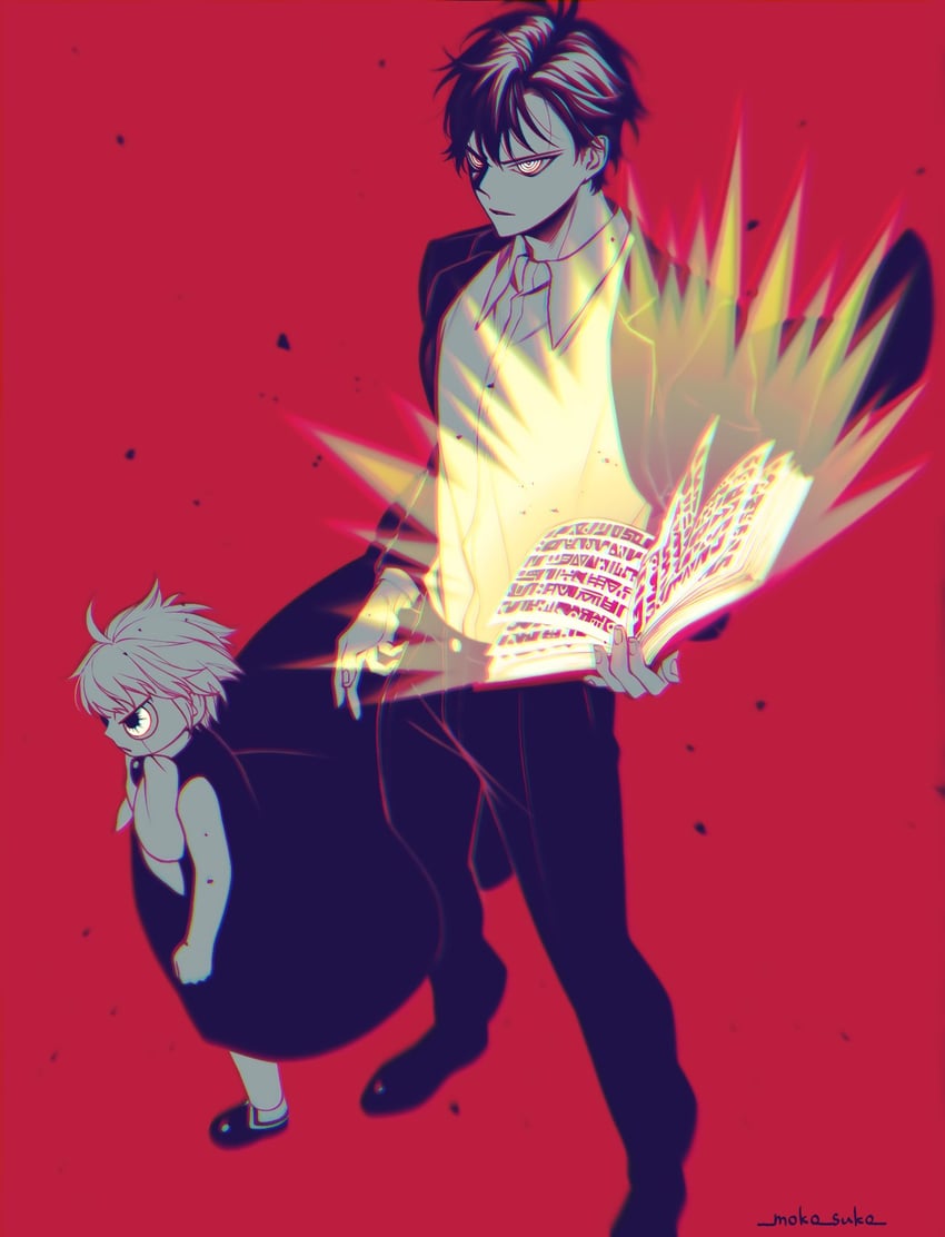 gash bell and takamine kiyomaro (konjiki no gash!!) drawn by moko_suko
