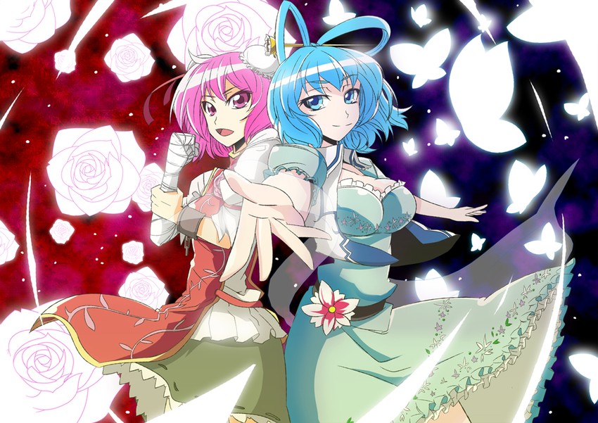 kaku seiga and ibaraki kasen (touhou and 1 more) drawn by kanameya