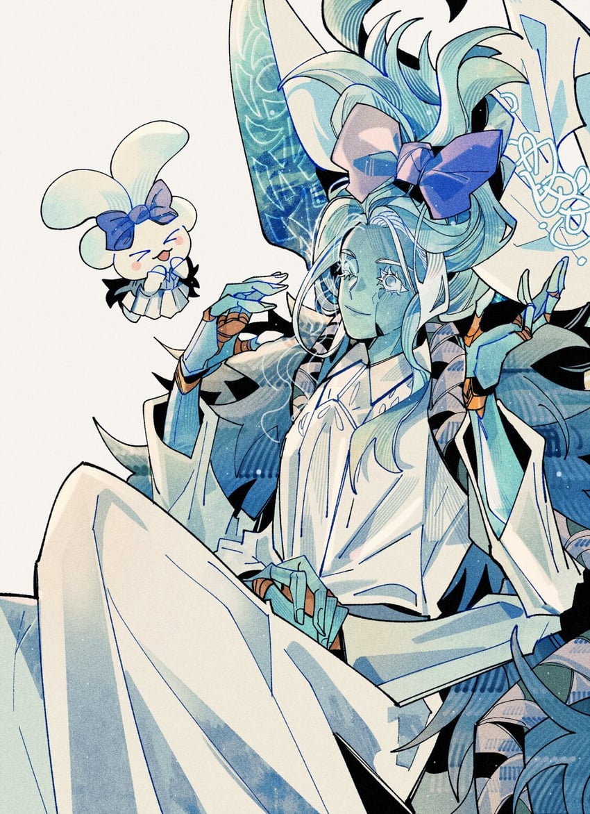 ranni the witch and cinnamoroll (elden ring and 2 more) drawn by drenched-in-sunlight