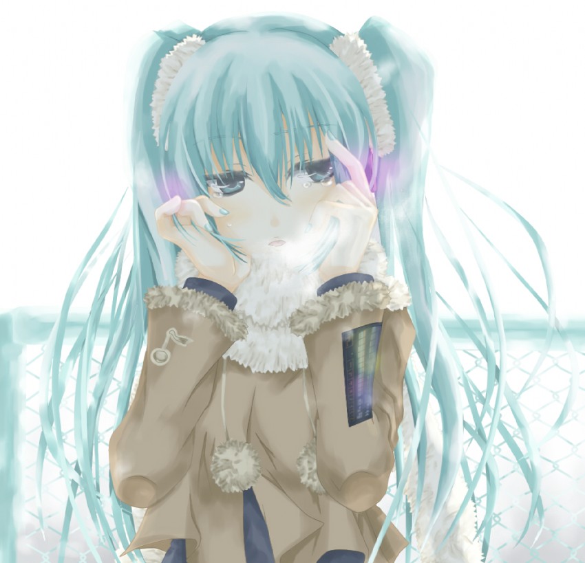 hatsune miku (vocaloid and 1 more) drawn by kurona_(huyu-mix)