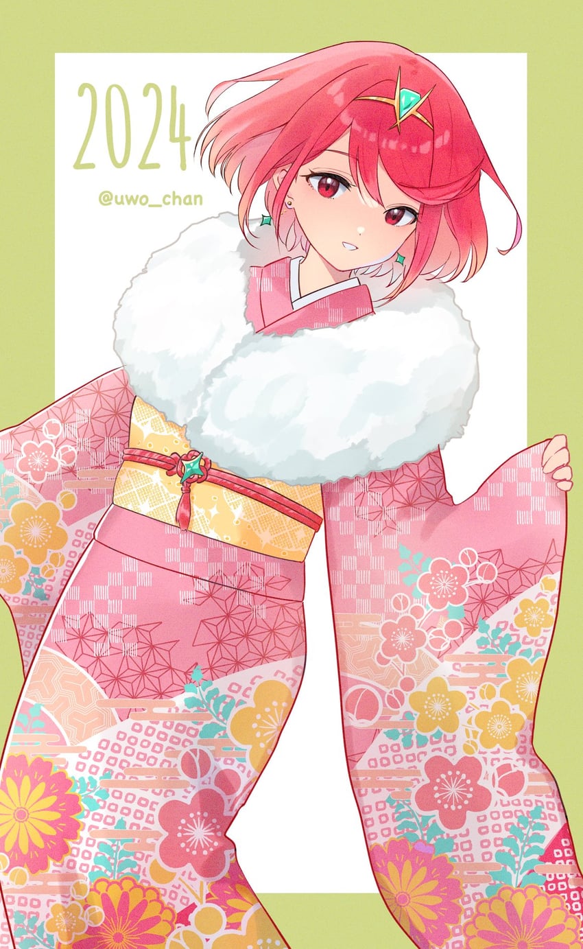 pyra (xenoblade chronicles and 1 more) drawn by uwo_chan