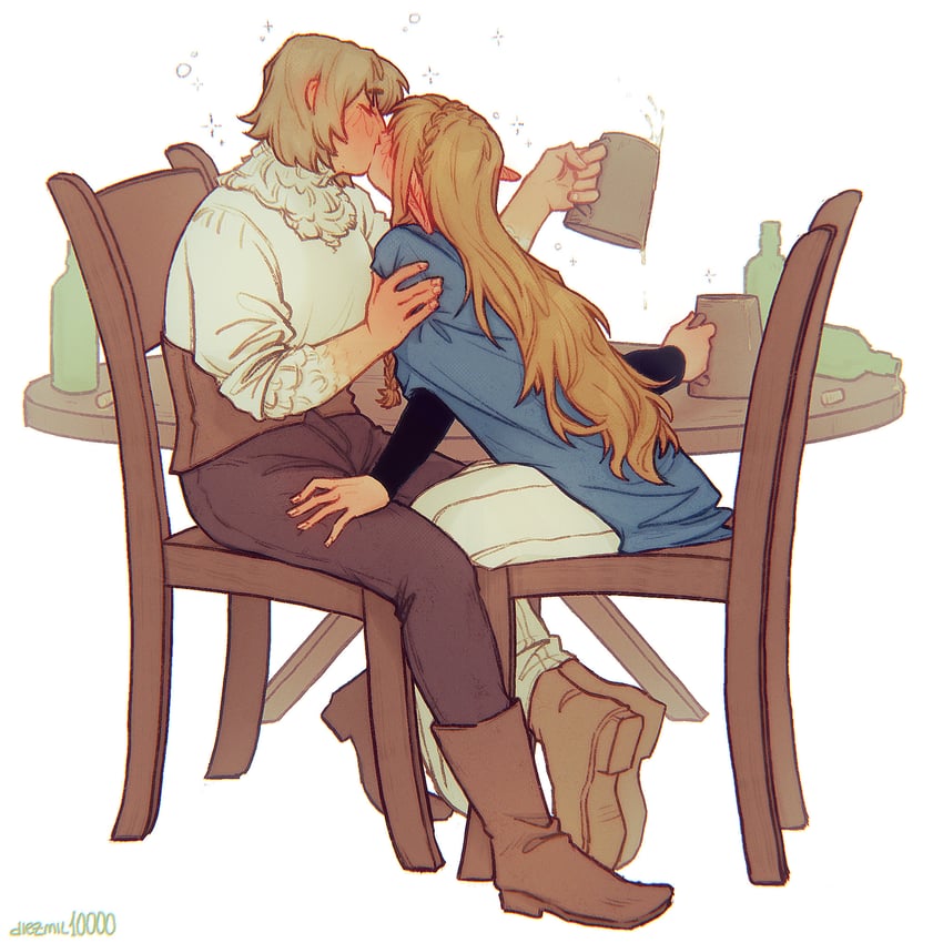 marcille donato and falin touden (dungeon meshi) drawn by diezmil10000
