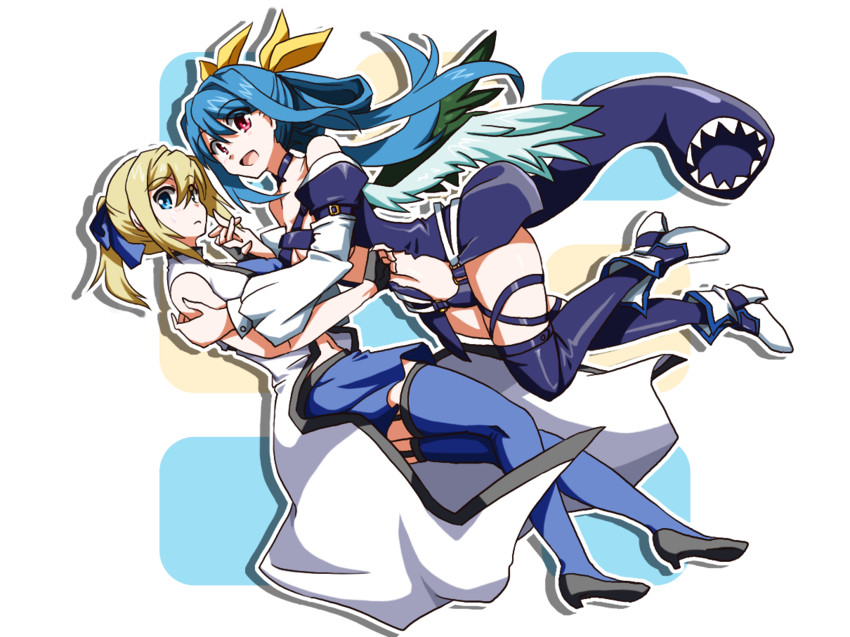 dizzy, ky kiske, and kyko (guilty gear and 1 more) drawn by ryuuri_(aoithigo)