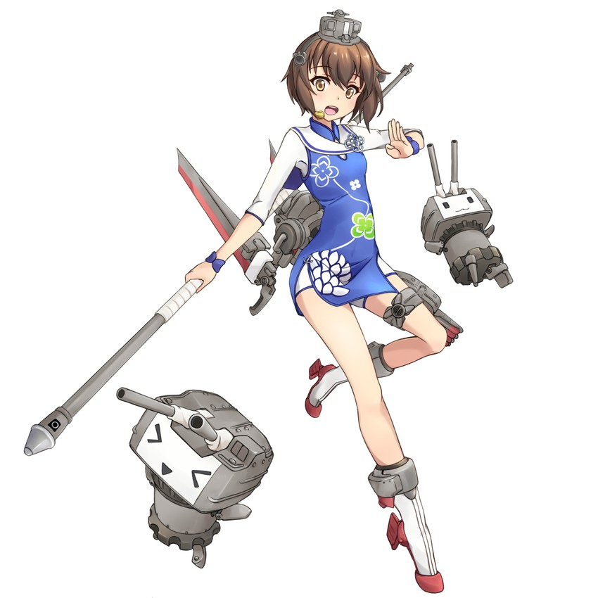 yukikaze, rensouhou-chan, and tan yang (kantai collection) drawn by minosu