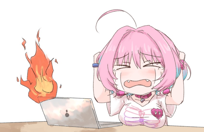 yumemi riamu (idolmaster and 1 more) drawn by nikomiudon_06