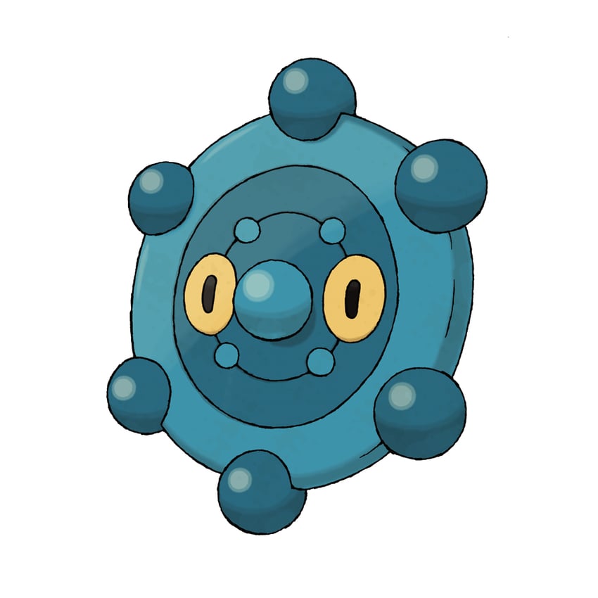 bronzor (pokemon and 1 more) drawn by sugimori_ken