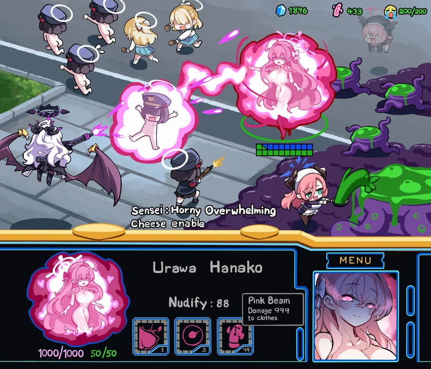 hina, koharu, hanako, juri, prefect team member, and 2 more (blue archive and 1 more) drawn by hm_(hmongt)