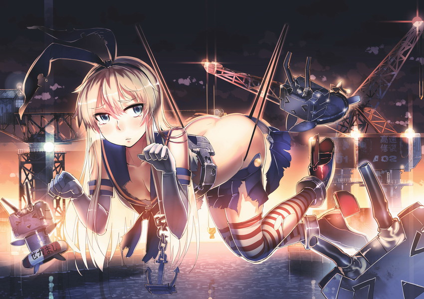 shimakaze and rensouhou-chan (kantai collection) drawn by siqi_(miharuu)
