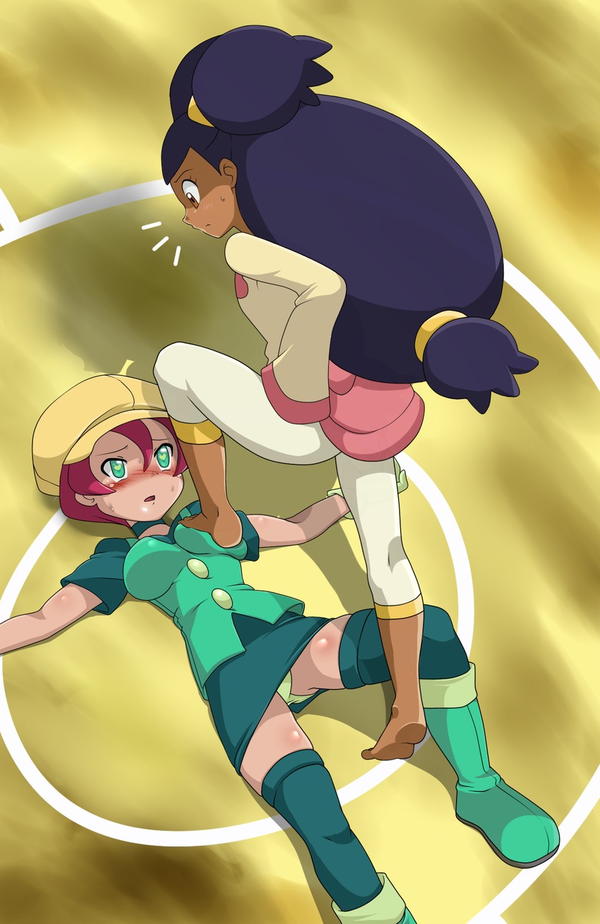 iris and georgia (pokemon and 1 more) drawn by refuto