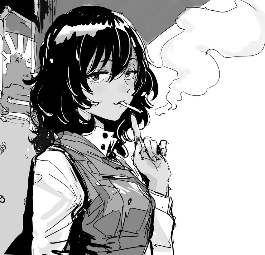 andou (girls und panzer) drawn by osakana_(denpa_yun'yun)
