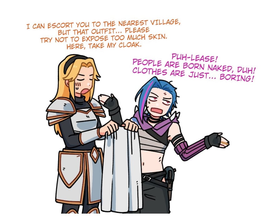 jinx, lux, arcane jinx, and arcane fractured jinx (league of legends and 1 more) drawn by bowwow_(hamju94)