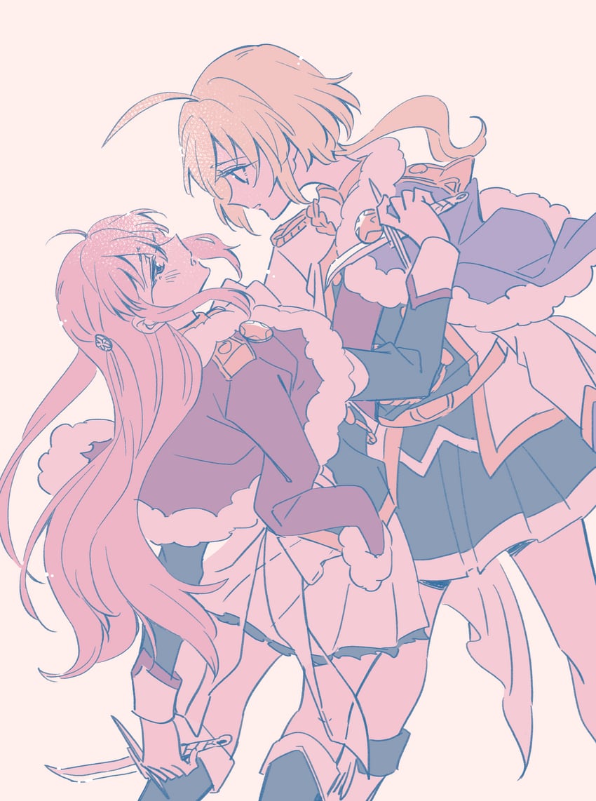 egawa kusumi and amano soraha (assault lily and 1 more) drawn by sorato_(astllatte)