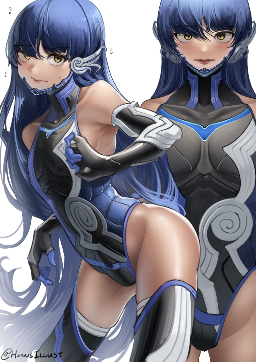 protagonist (shin megami tensei and 1 more) drawn by harris_hero