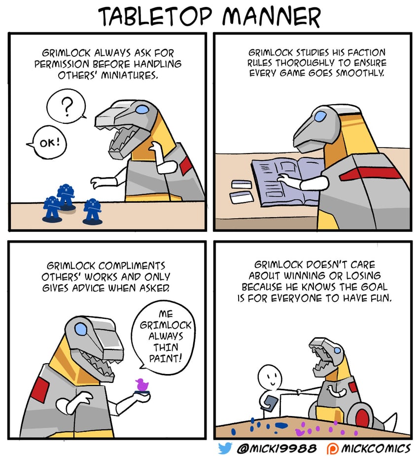 grimlock (transformers and 2 more) drawn by mick19988