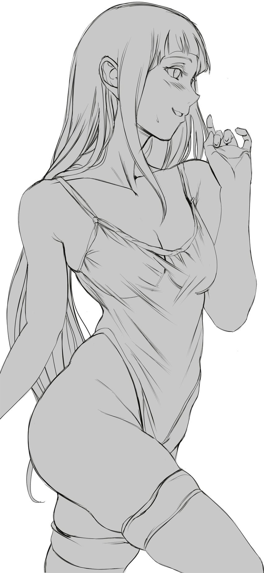 hyuuga hinata (naruto and 1 more) drawn by head_cha_la