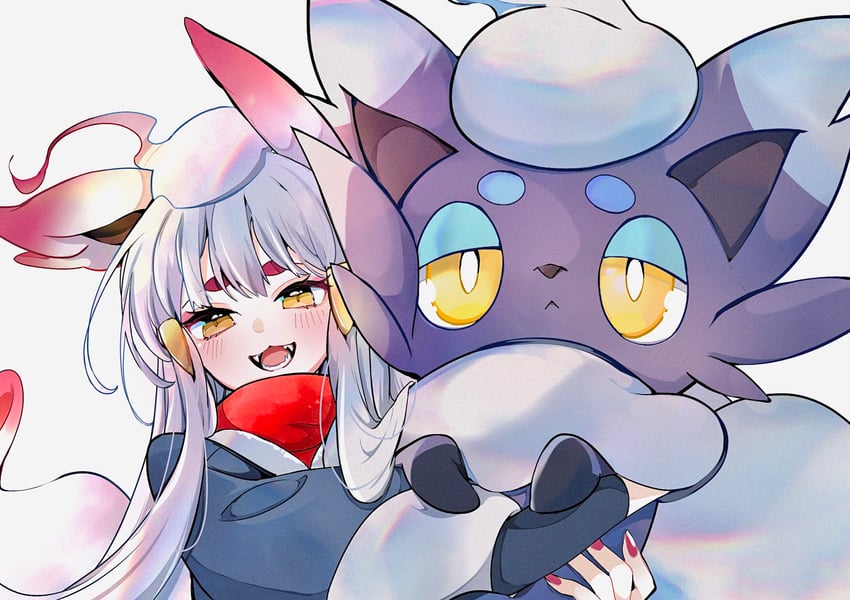 akari, zorua, hisuian zorua, and hisuian zoroark (pokemon and 1 more) drawn by cocoa_s3