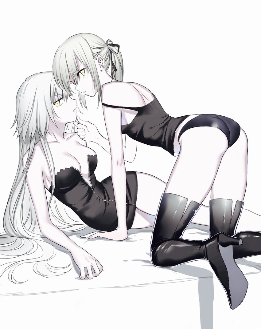 artoria pendragon, jeanne d'arc alter, and saber alter (fate and 1 more) drawn by nipi27
