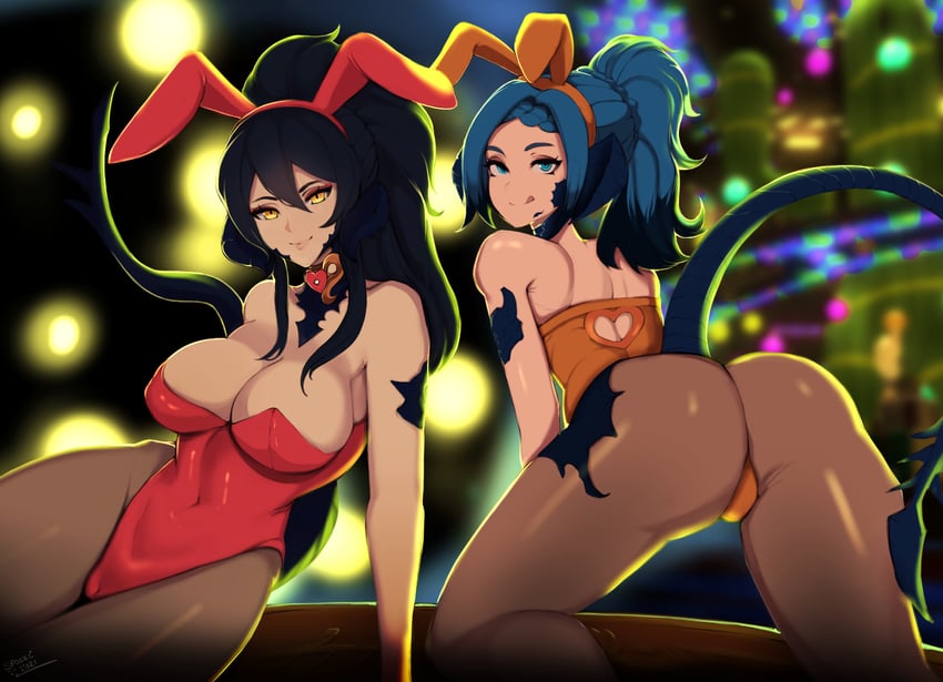warrior of light, sapphira nyx, and miu (final fantasy and 1 more) drawn by spooki and spookoarts