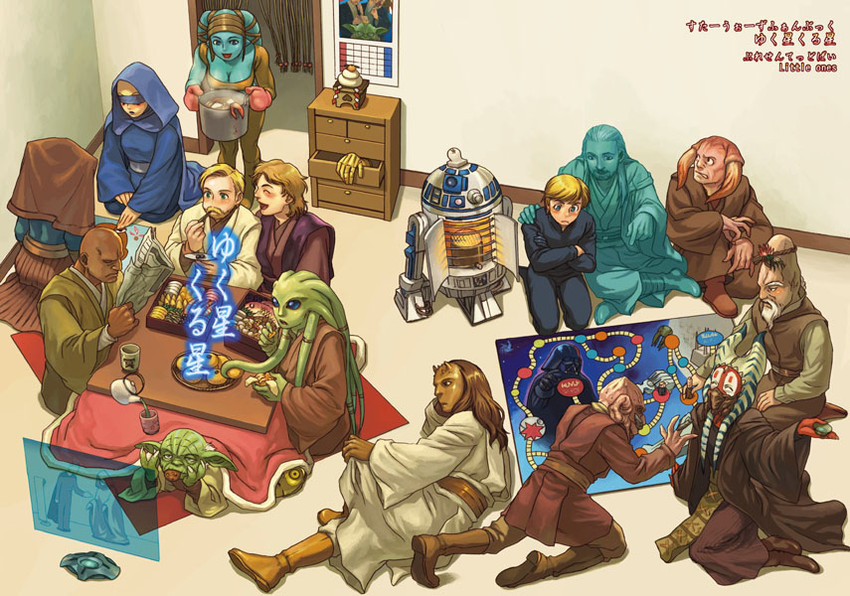 darth vader, obi-wan kenobi, anakin skywalker, luke skywalker, r2-d2, and 14 more (star wars and 1 more) drawn by asami_you