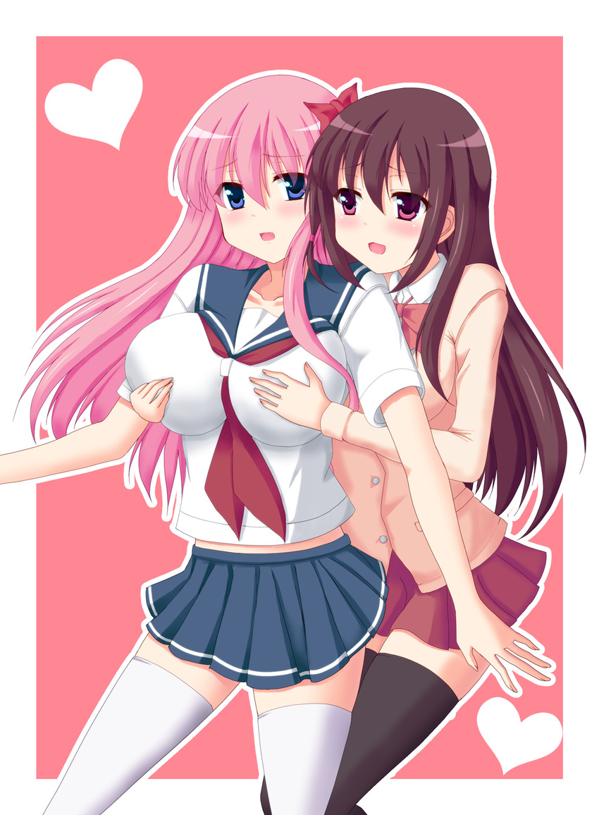 haramura nodoka and matsumi kuro (saki and 1 more) drawn by aomi_wataru