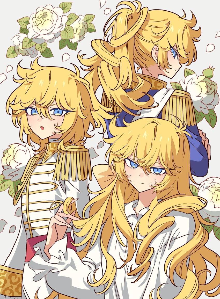 oscar francois de jarjayes (versailles no bara) drawn by meremero