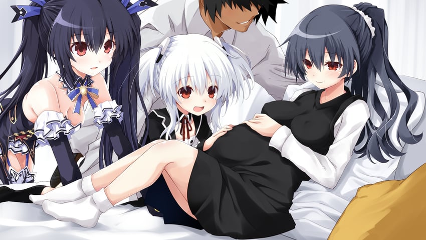 noire and uni (neptune) drawn by iwashi_dorobou_-r-