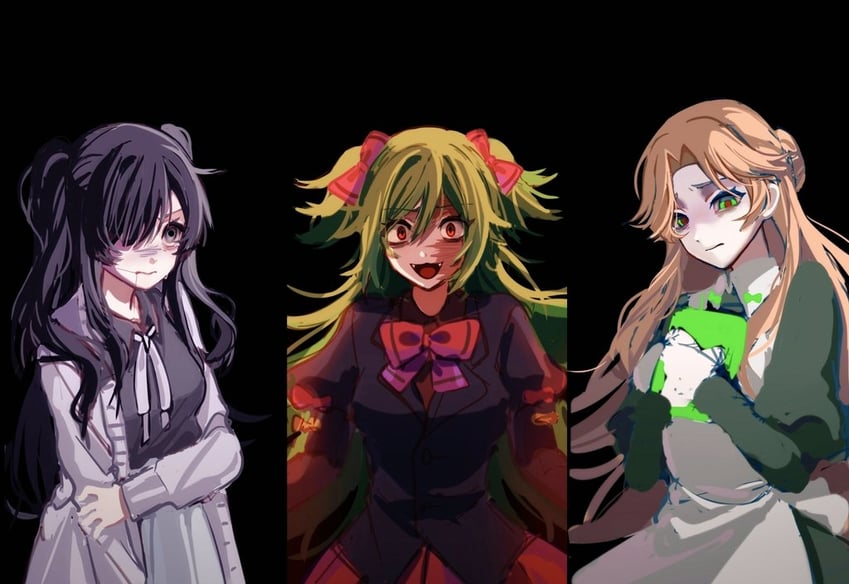 lime, henrietta warhol, and mireille nif (witch's heart and 2 more) drawn by star_handsanit