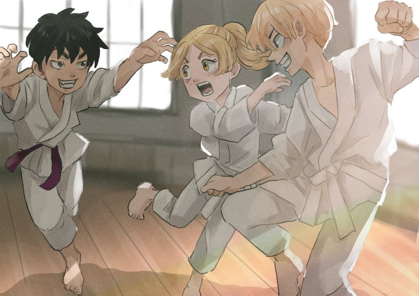 sano manjirou, sano emma, and sano shinichirou (tokyo revengers) drawn by noriori1113