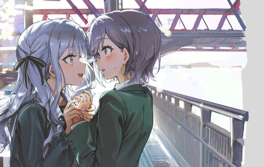togawa sakiko and takamatsu tomori (bang dream! and 1 more) drawn by veerinly