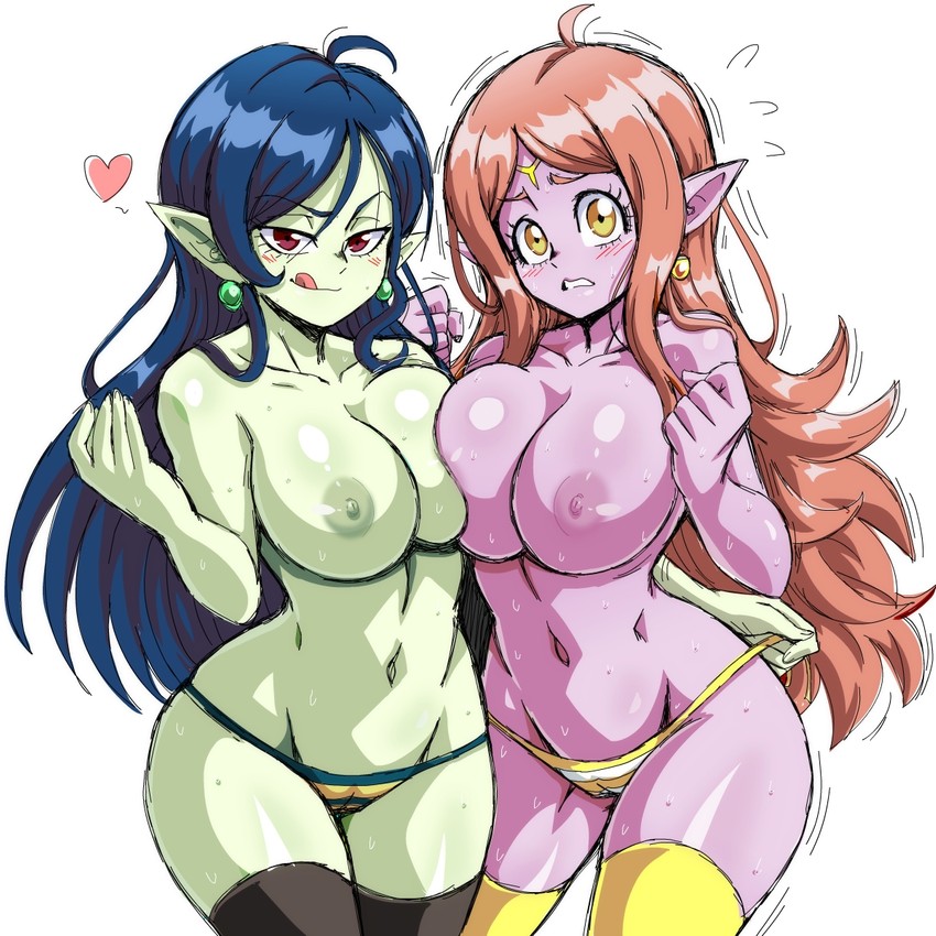 chronoa and robelu (dragon ball and 1 more) drawn by lewdamone