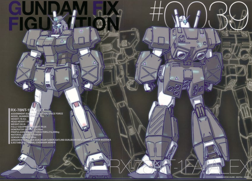 gundam alex (gundam and 1 more) drawn by katoki_hajime