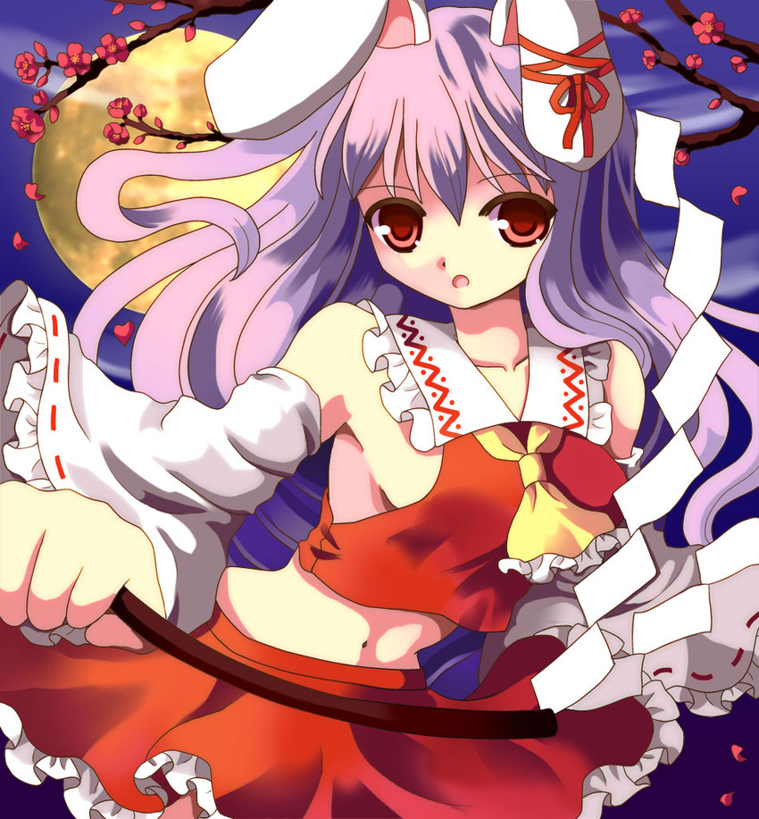 hakurei reimu and reisen udongein inaba (touhou) drawn by hazakura_satsuki