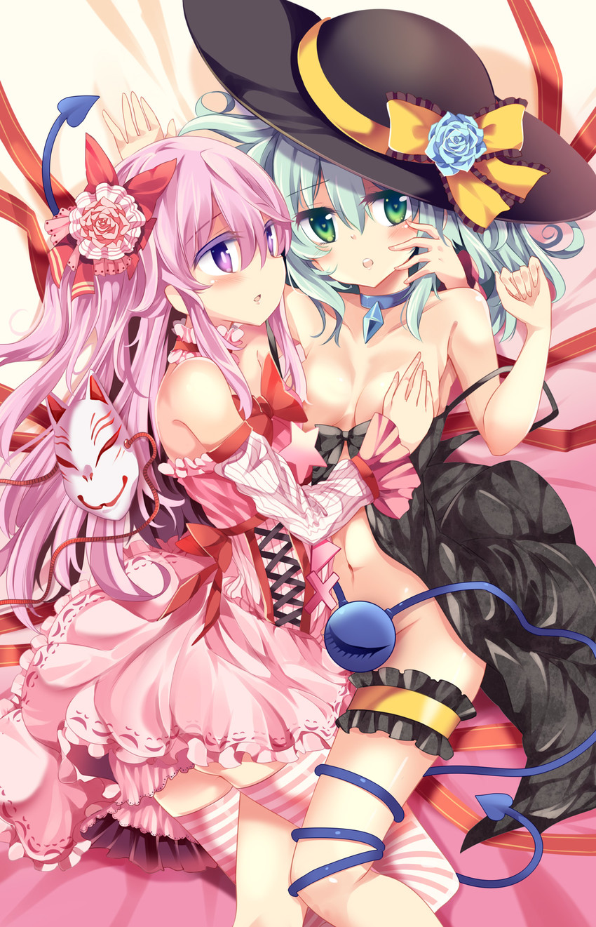 komeiji koishi and hata no kokoro (touhou) drawn by maturiuta_sorato