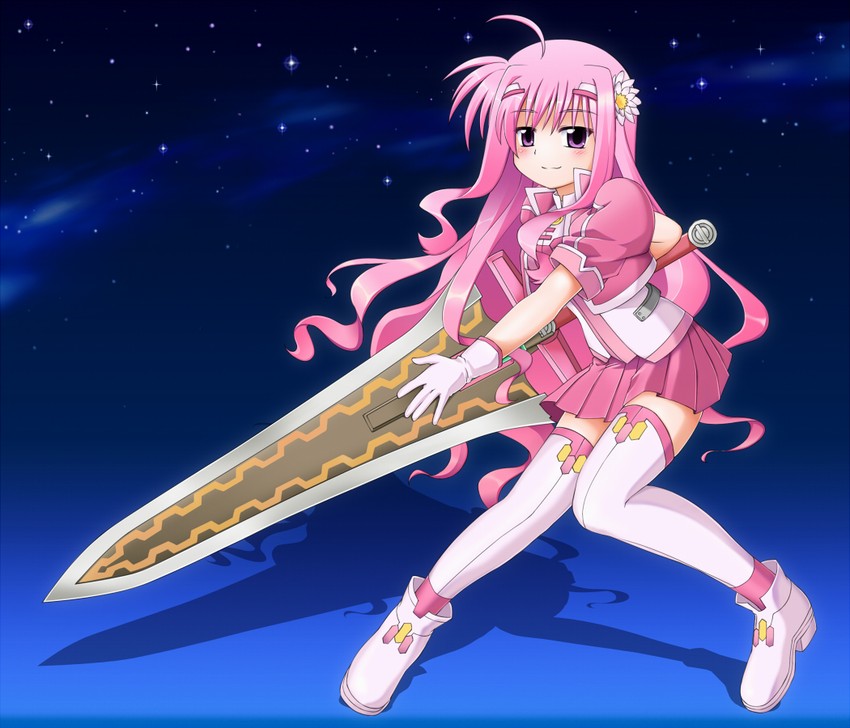 kyrie florian and variant zapper (lyrical nanoha and 3 more) drawn by tsunaso_(lack_of_sunlight)