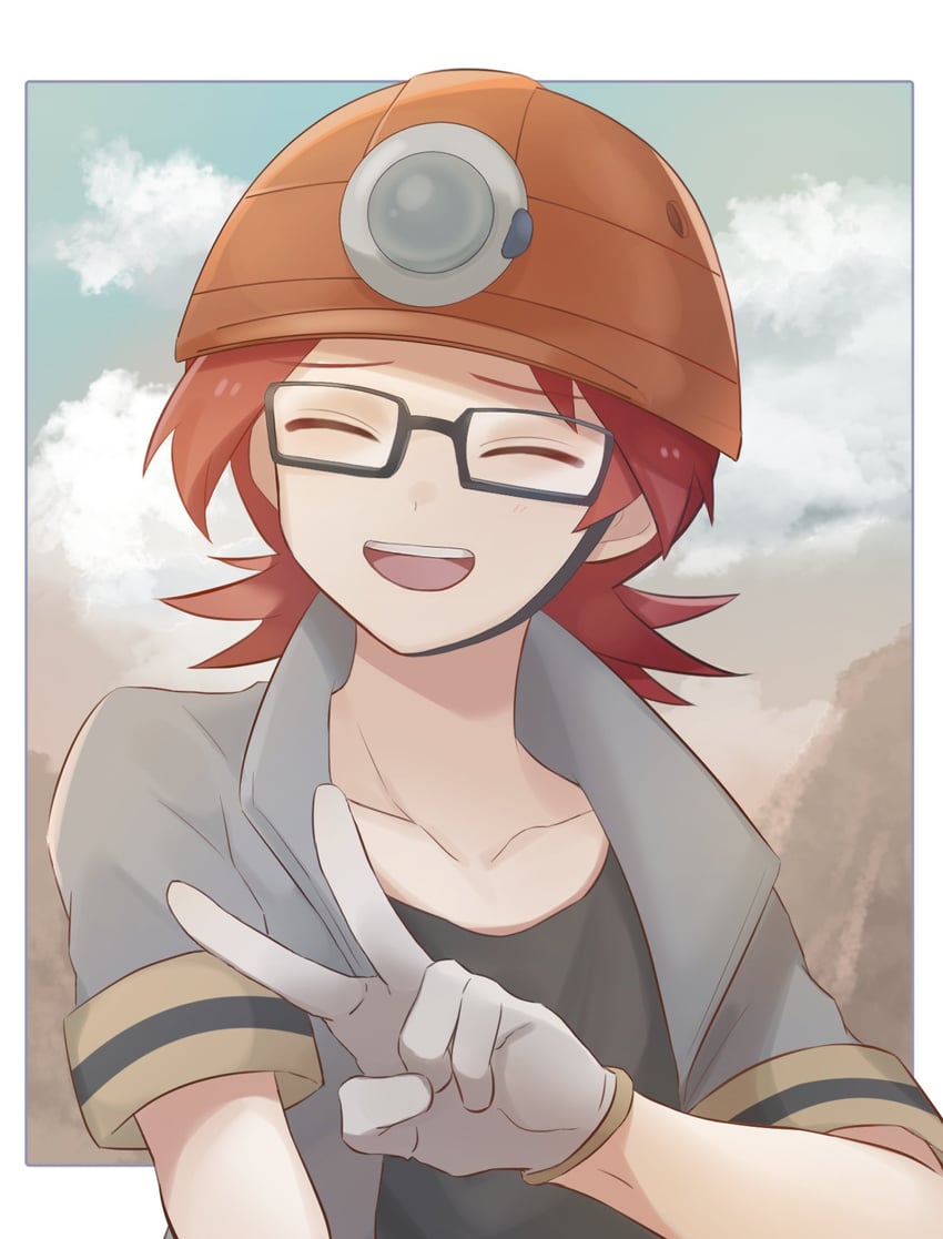 roark (pokemon and 1 more) drawn by sioinari_03