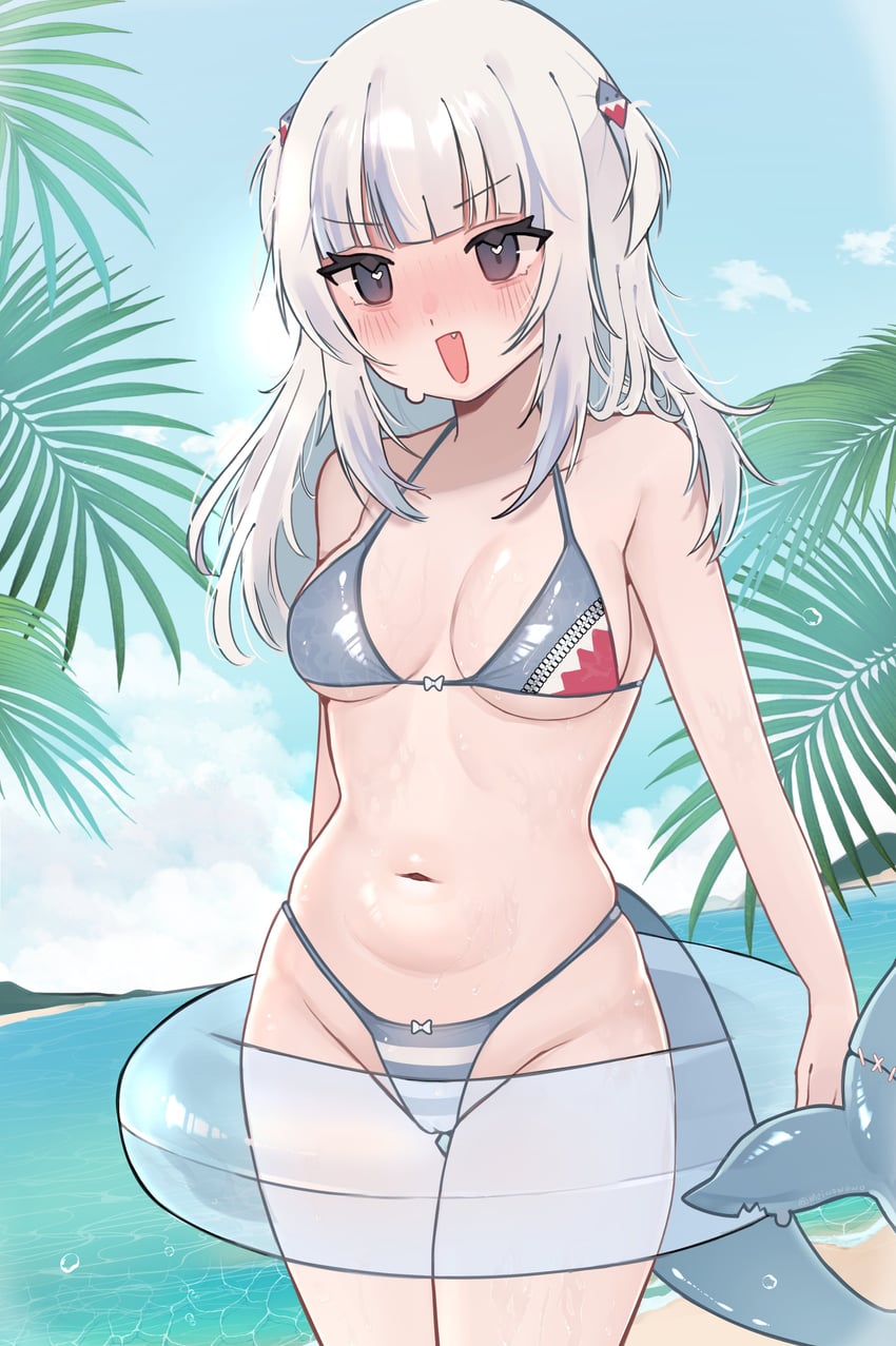 gawr gura (hololive and 1 more) drawn by meiwowowo