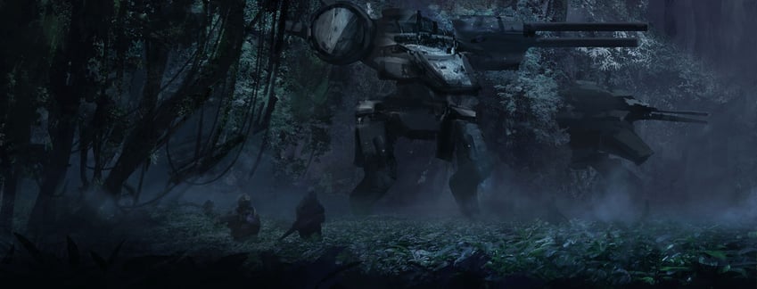 metal gear rex (original and 2 more) drawn by haruaki_(onkai_planaria)