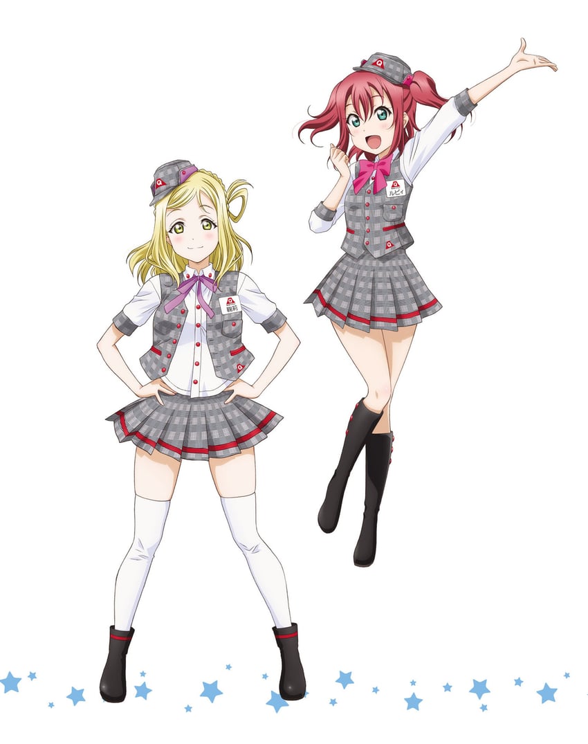 kurosawa ruby and ohara mari (love live! and 1 more)