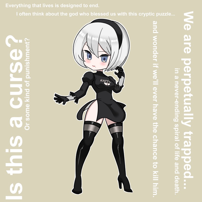 2b (nier and 1 more) drawn by akagami_akame