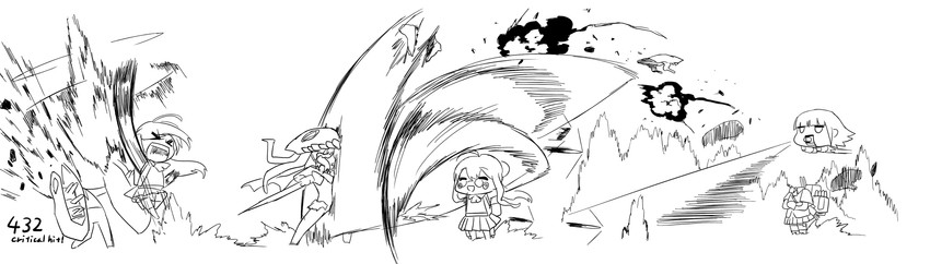 wo-class aircraft carrier, makigumo, enemy aircraft, hatsukaze, and ru-class battleship (kantai collection) drawn by blew_andwhite