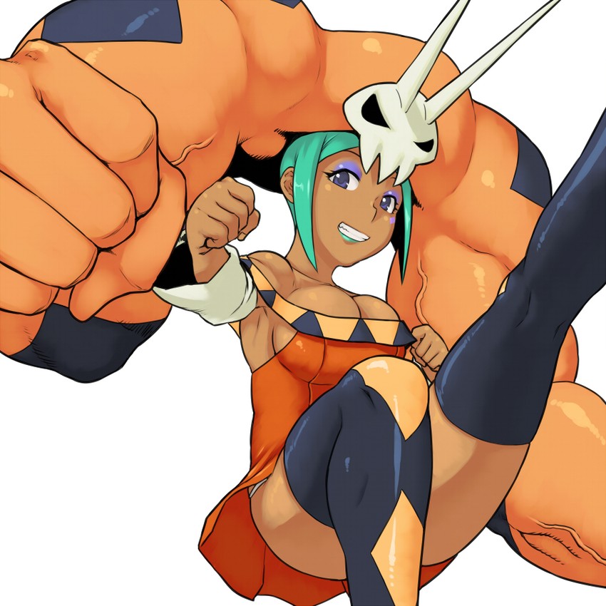 cerebella and vice-versa (skullgirls) drawn by tsukudani_(coke-buta)