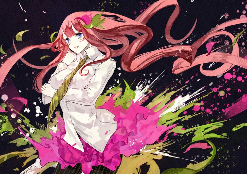 megurine luka (vocaloid and 1 more) drawn by kunimura_hakushi