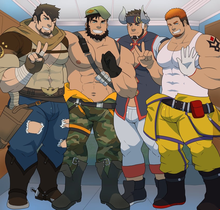 rand, takashi, antonio, and duran (gyee) drawn by ho_tdoug
