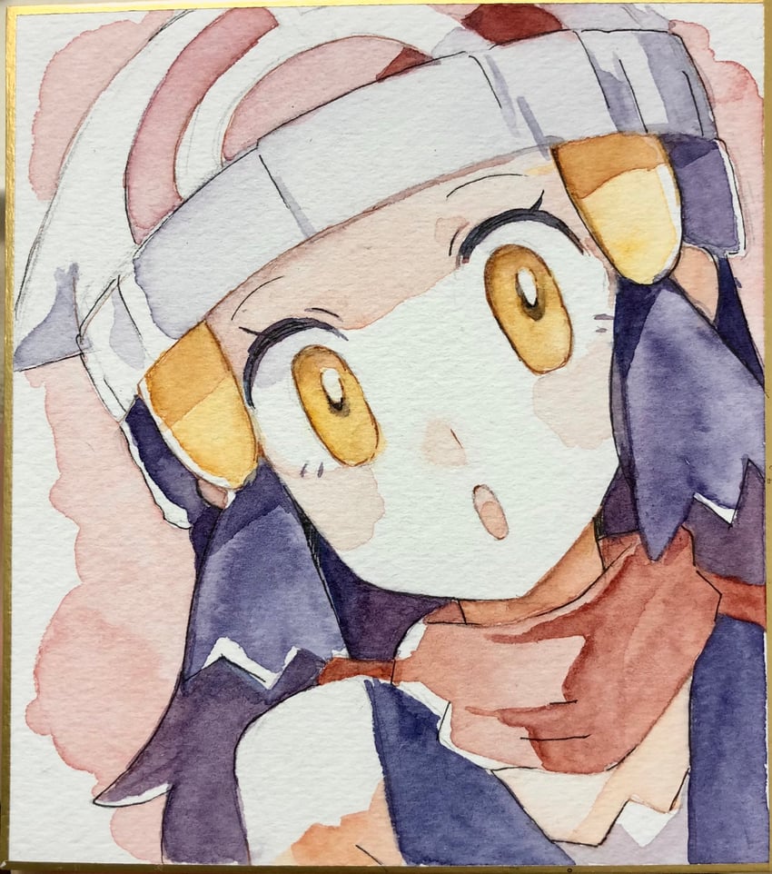 dawn (pokemon and 1 more) drawn by shichibee_(stm_mimi)